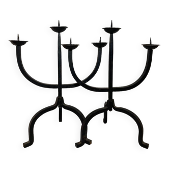 Brutalist candlesticks