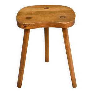 Tabouret scandinave en - tripode bois massif