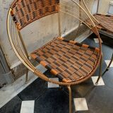 Series of 6 garden armchairs and patio Scoubidou', Italian Vintage Design 1950s