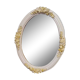 Antique dressing mirror with floral moldings