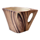 Ceramic jug imitating wood