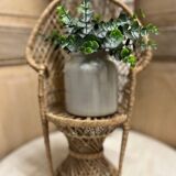 Emmanuelle armchair in vintage rattan