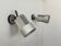 Pair of vintage adjustable wall lights, aluminum, Italy 1970