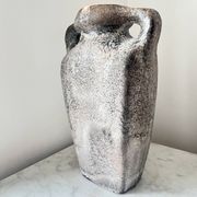 Vintage German Lava Style Grey Brown Amphora Vase, West Germany 1970s