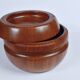 Solid teak bowl with lid. Denmark 1960s (2)