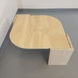Vintage travertine coffee table from the 70s