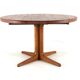 Table à manger extensible ronde 'Arden' 2x - teck - style mid-century moderne