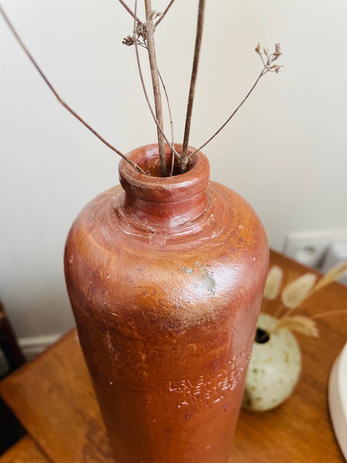 Antique Erven Lucas Bolts Amsterdam stoneware liquor bottle