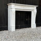 Louis XV style fireplace in Carrara marble, circa 1980.
