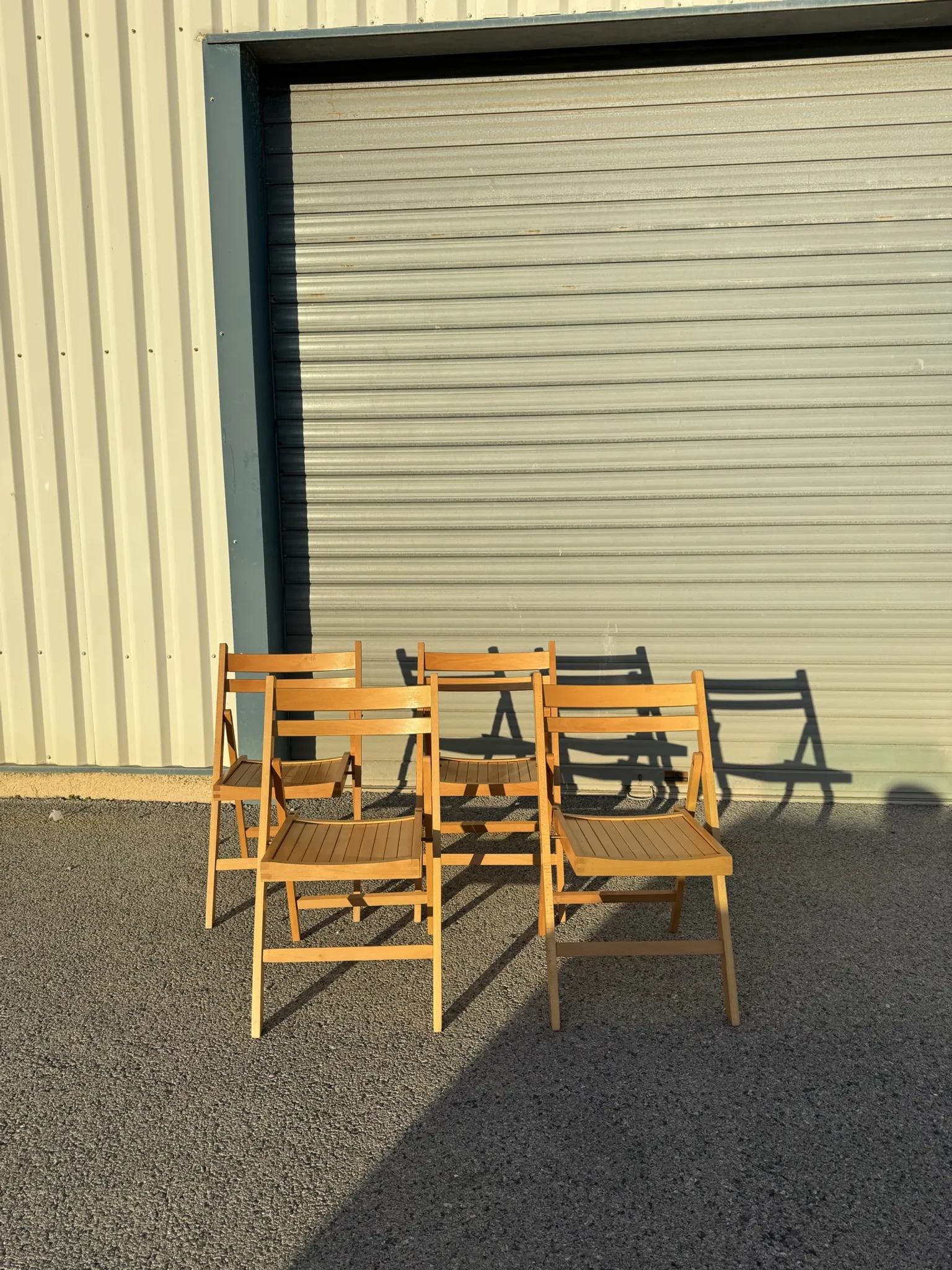 4 vintage 1970s IKEA folding chairs
