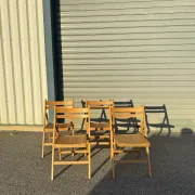 4 vintage 1970s IKEA folding chairs