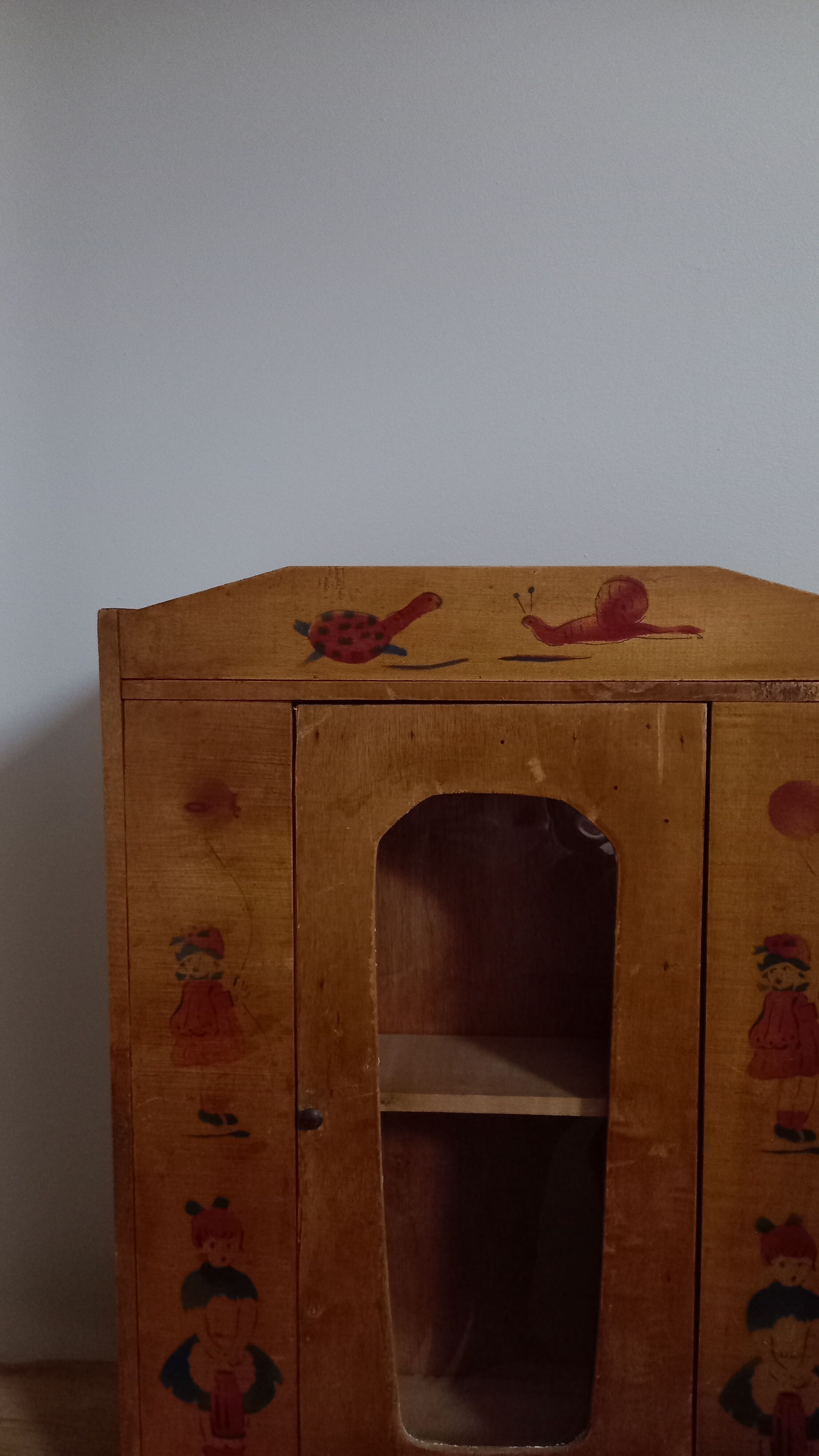 Vintage wooden children's room cabinet