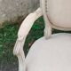 Antique armchair in Louis XVI style from the late 19th century.