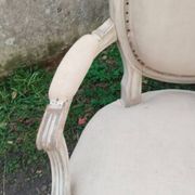 Antique armchair in Louis XVI style from the late 19th century.