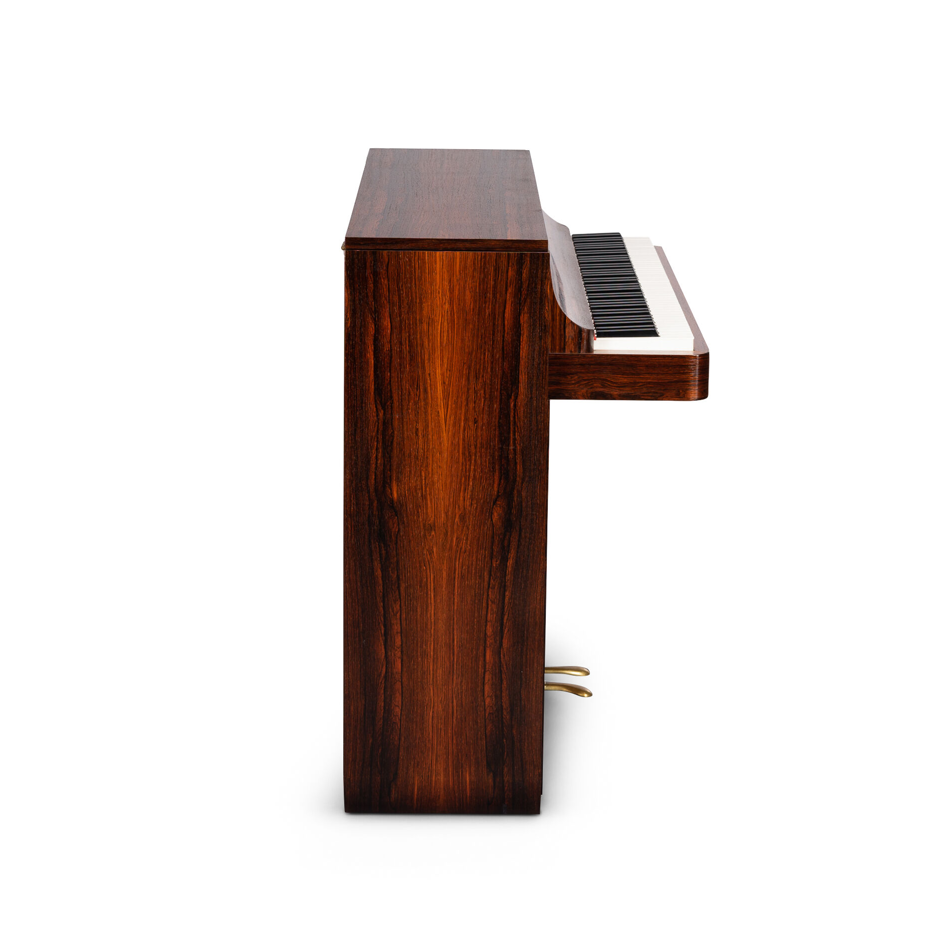 Danish midcentury pianette by Louis Zwicki in rosewood, 1950s
