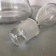 Antique engraved glass carafe