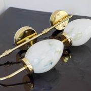 Vintage Scandinavian wall lights, 1980s, set of 2