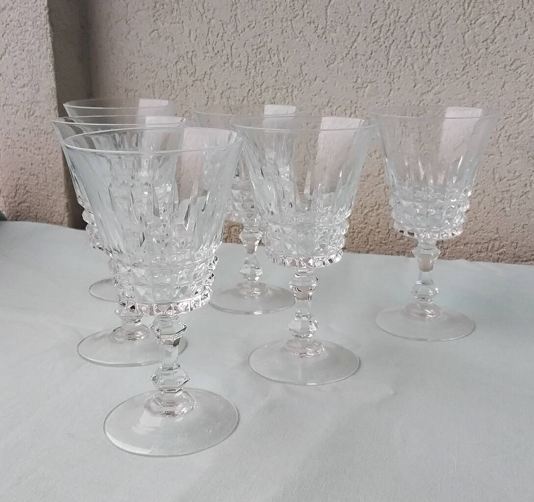Crystal footed glasses