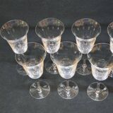 7 Fine Crystal Stemmed Wine or Water Glasses - Baccarat? / Saint Louis?