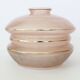 Large Art Deco frosted pink glass globe, shade, frosted glass