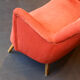Couch sofa red bean vintage 50/60s
