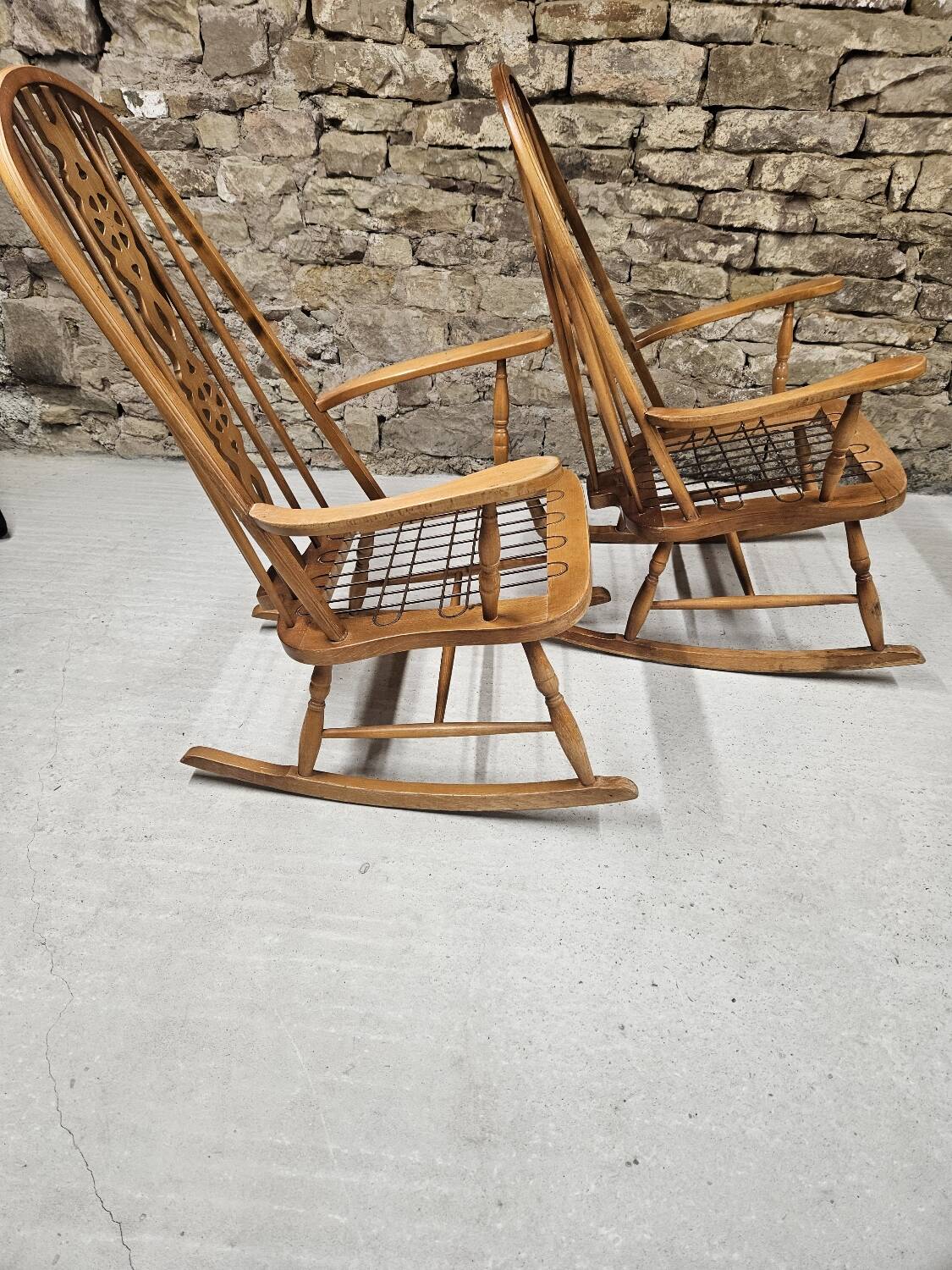 Pair of Windsor Rocking Chairs