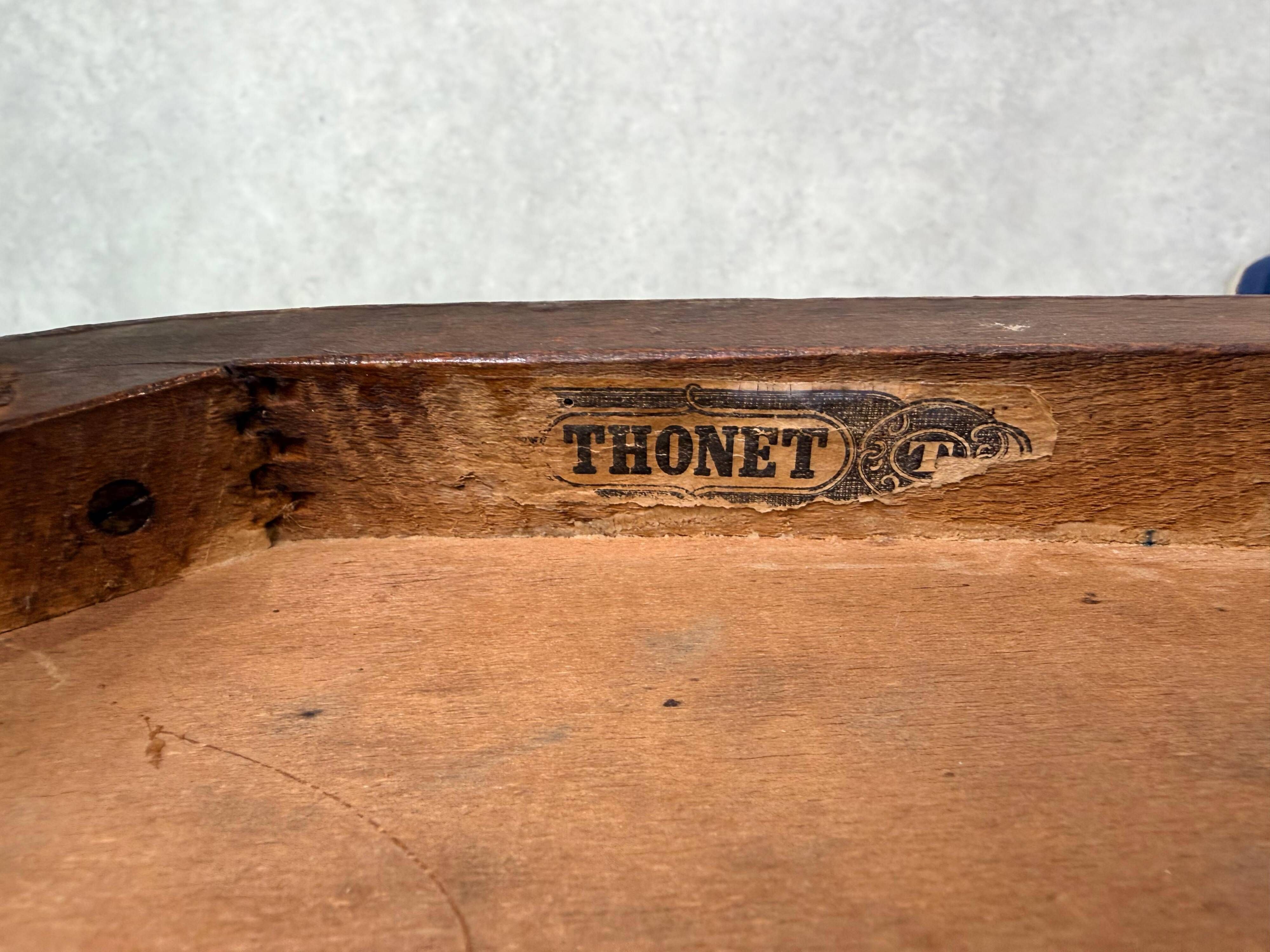 Set of Thonet bentwood dining chairs, in the Vienna Secession style, period.