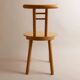 Light Wood Vintage Chair - 1980s Italian Minimalist, Japanese-Inspired, Solid Wood, Batch of 2