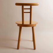 Light Wood Vintage Chair - 1980s Italian Minimalist, Japanese-Inspired, Solid Wood, Batch of 2