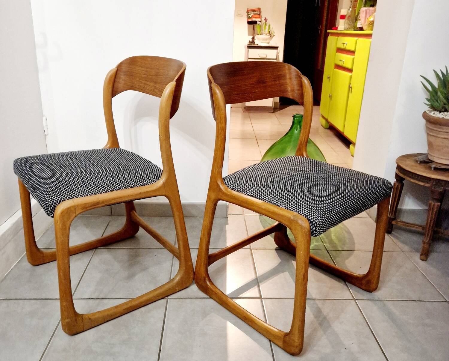 Baumann sled chairs
