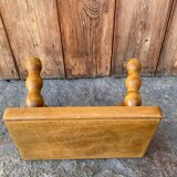 Vintage turned wooden foot stool/step stool