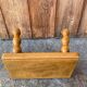 Vintage turned wooden foot stool/step stool