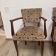 Paire de fauteuils bridge en teck circa 1970 vintage