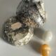 Vintage Marble Chicken with Eggs Sculpture