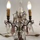 Pair of bronze chandeliers with tassels