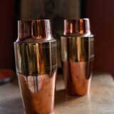 Copper vase forms a shaker