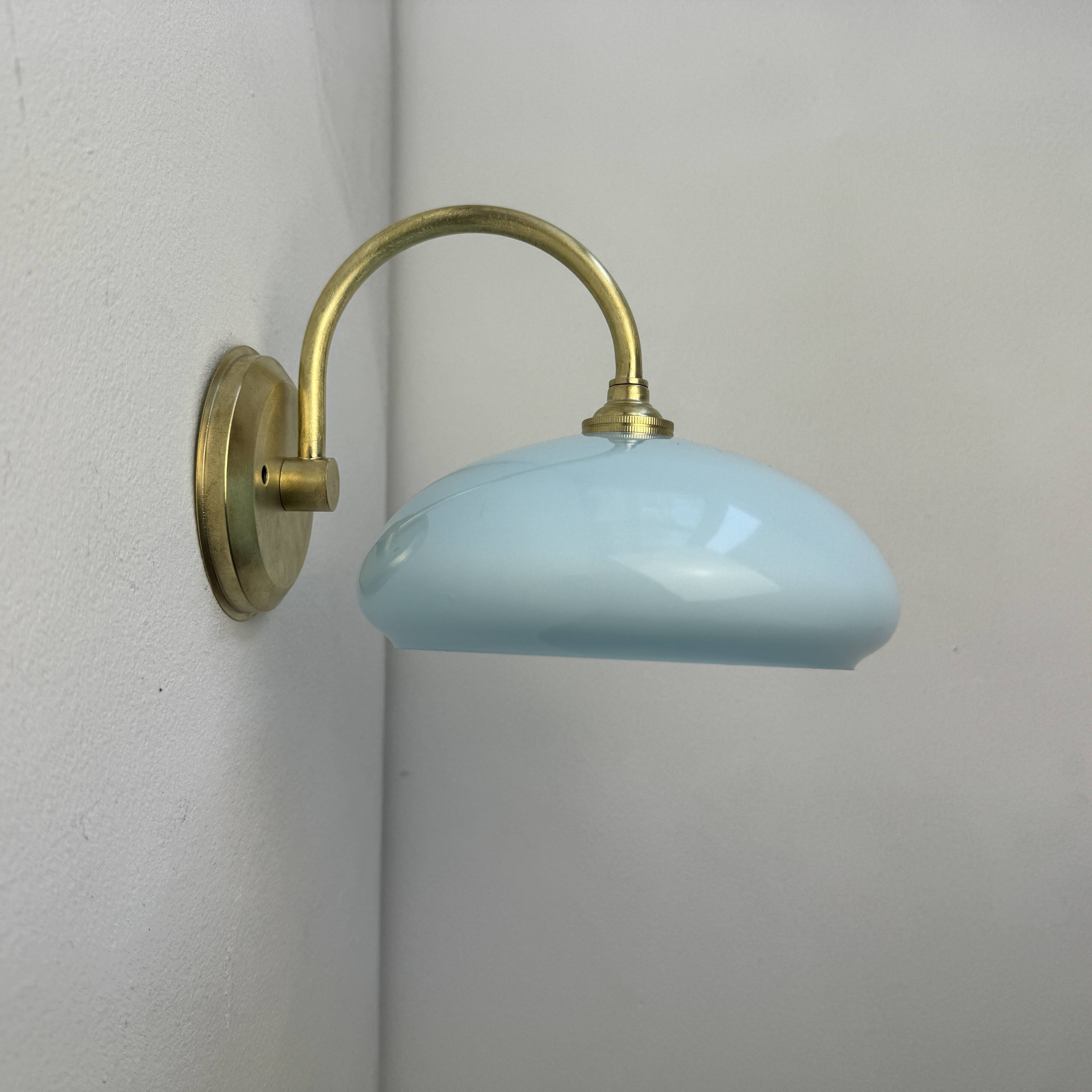Pair of old vintage opaline sconces