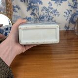 Rectangular Hue Blue Vase Vietnamese Landscape Decor 20th Century