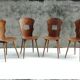 Lot of 4 bistro chairs Baumann Gentiane