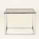 Coffee or Side Table in Chroom & Smoked Glass by Belgo Chrom, Belgium,1970s