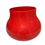 Red plastic vase height