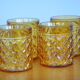 Set of 4 Pernod amber glasses