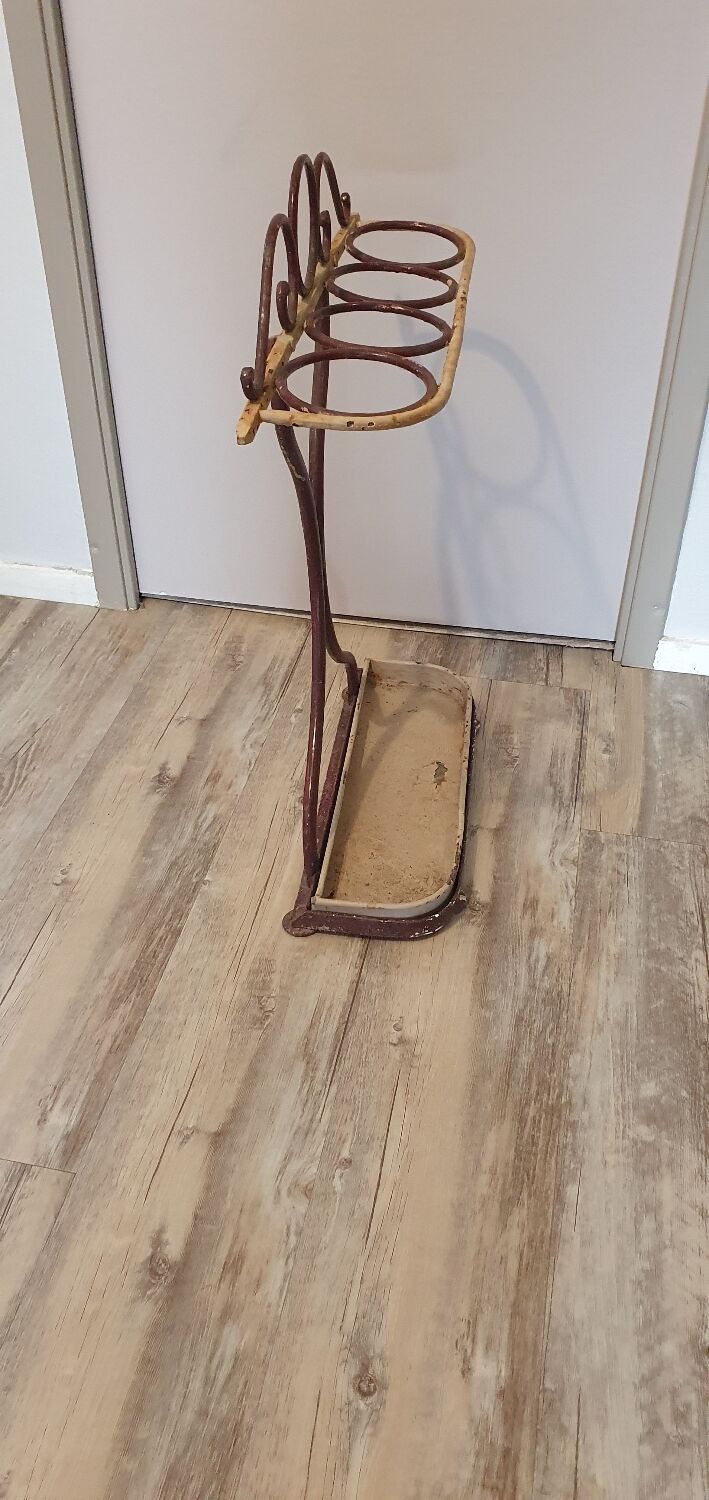 Wrought iron umbrella stand