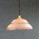 1950s style antique pink glass pendant light