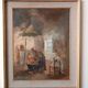 Interior painting oil on panel Guido Guidi 40s/50s