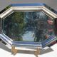 Service tray Art Deco style Jean Couzon vintage wooden handles