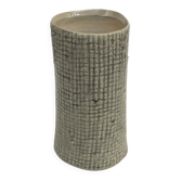 Textured artisanal vase – wabi-sabi / japandi ceramic