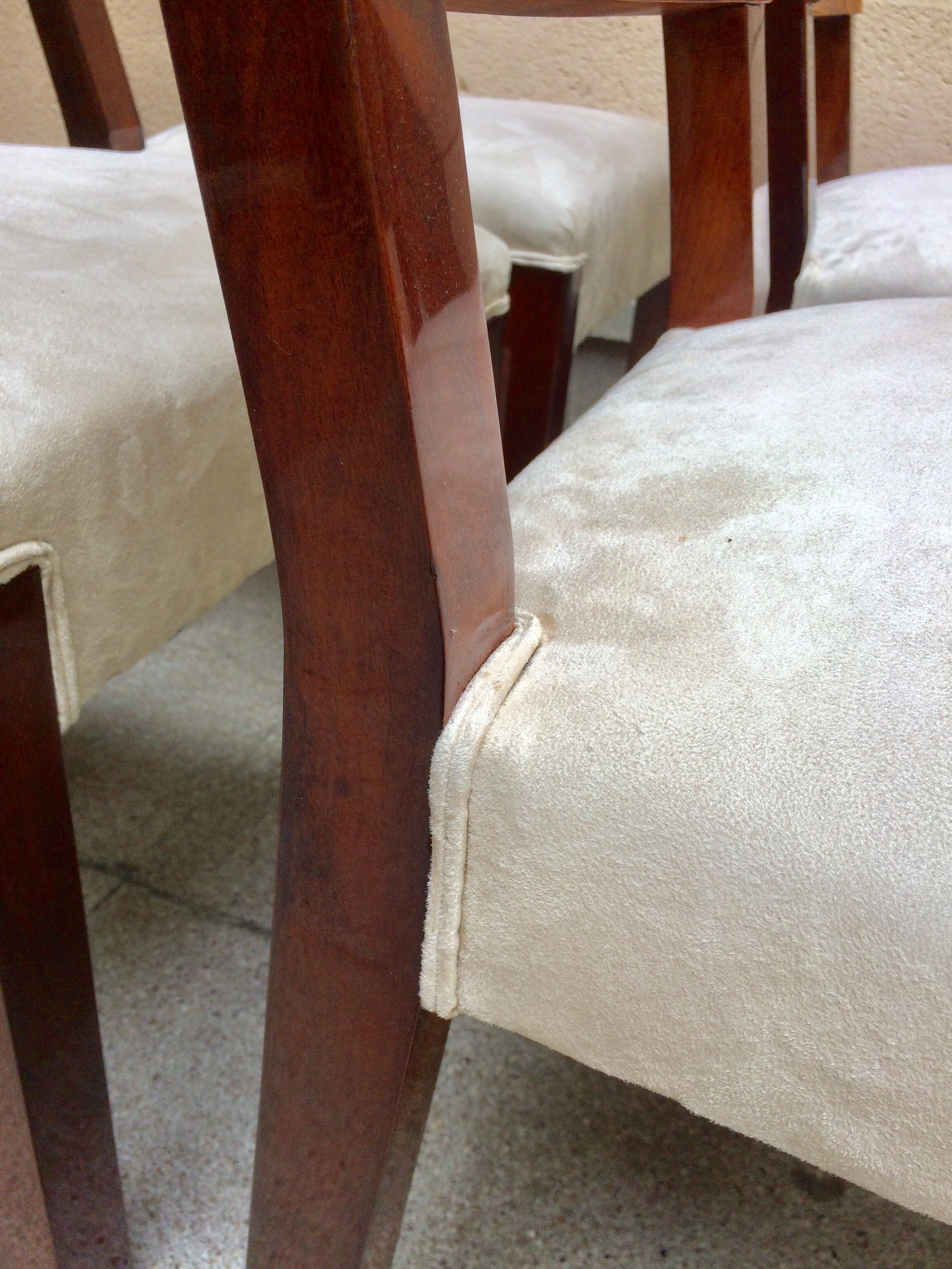 Suite de six chaises Art Deco par Michel Dufet