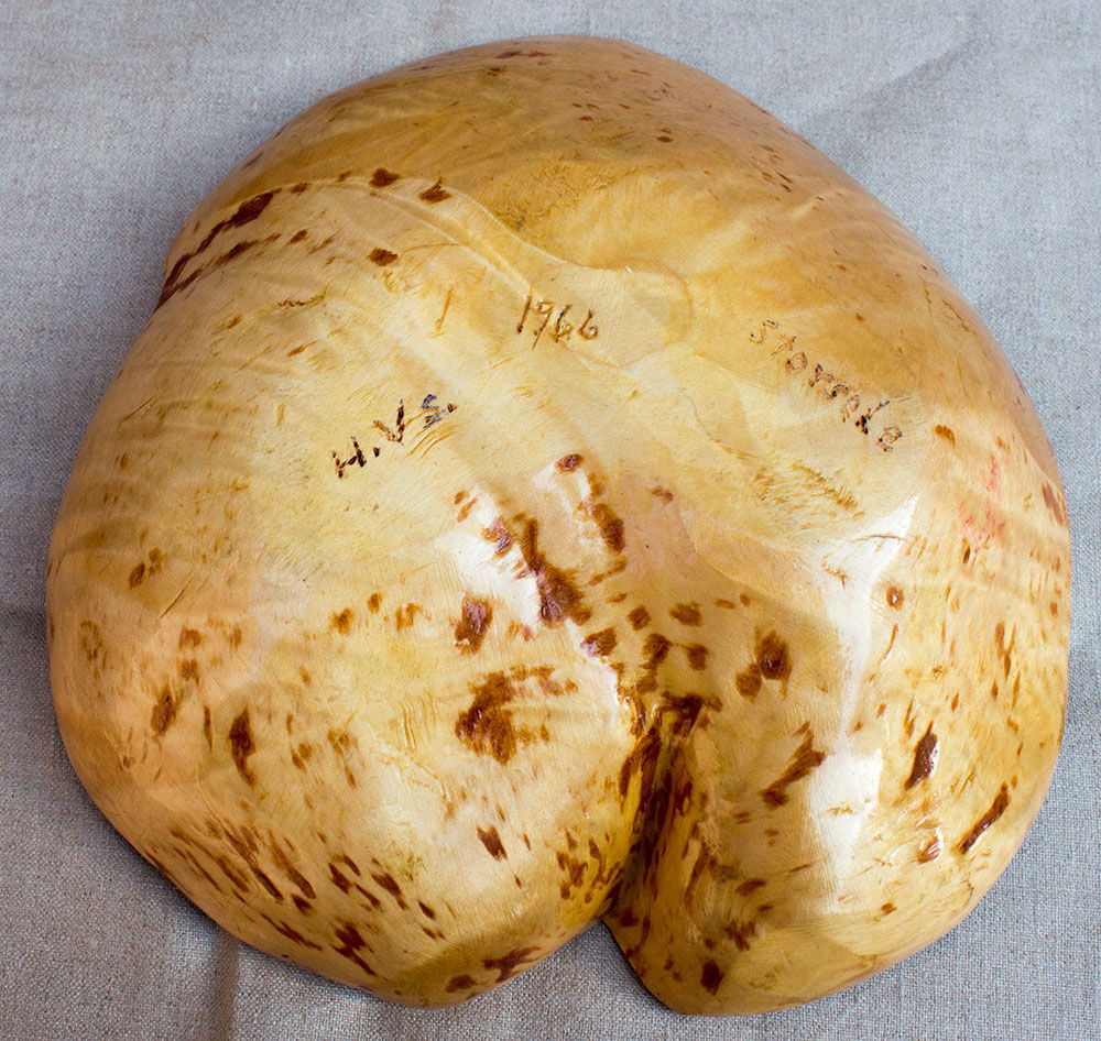 Old Swedish wooden bowl from Sami