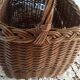 Panier en osier ancien